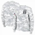 Green Bay Packers Nike Arctic Camo 2024 Salute To Service Performance Long Sleeves T-Shirt