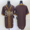 Nike San Diego Padres blank brown majestic baseball jersey Joint name -BD