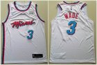 Nike Miami Heat #3 Dwyane Wade white nba basketball jersey-LT