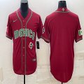 2023 World Cup Mexico red blank majestic baseball jerseys 07