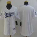 Custom Dodgers blank Nike white women Dodger World Series Champions majestic baseball Jersey-BD