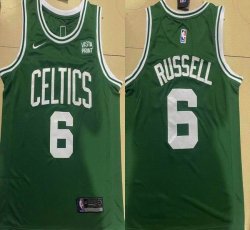 Nike Boston Celtics #6 Bill Russell green nba basketball jersey-XD