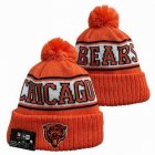 2024 Chicago Bears orange white NFL Sports Cuffed Knit Hats