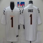 Nike Cincinnati Bengals #1 Ja'Marr Chase white Color Rush Limited Jersey-BD