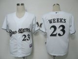 2011 MLB Jerseys Milwaukee Brewers 23 Weeks White