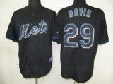 MLB New York Mets 29 Davis Black Fashion Jerseys