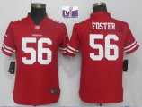 Women 49ers #56 Reuben Foster nike white Color Rush Limited Jerseys