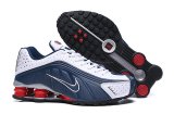 Men Nike Shox R4 blue white black shoes