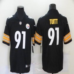 Pittsburgh Steelers #91 Stephon Tuitt Nike black Color Rush Limited Jersey