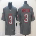 Buccaneers #3 Jameis Winston gray fashion nike Color Rush Limited Jersey