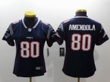 Women Nike New England Patriots #80 Danny Amendola dark blue Color Rush Limited Jersey