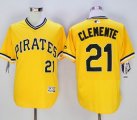 2016 Pittsburgh Pirates 21 Roberto Clemente yellow Flexbase Authentic Collection Jersey