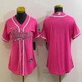 Women Nike Los Angeles Rams blank pink baseball jerseys Joint name-BD