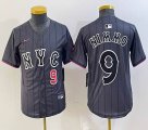 Youth Nike New York Mets #9 Brandon Nimmo gray majestic majestic baseball jerseys city version 01