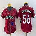 Youth 2023 World Cup Mexico #56 Randy Arozarena red majestic baseball jerseys