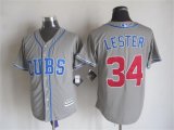 2015 Chicago Cubs #34 Jon Lester gary majestic baseball jersey