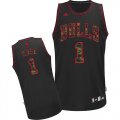 Chicago Bulls Derrick Rose #1 Black NBA Limitd Jerseys