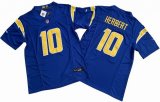 Los Angeles Chargers Justin Herbert Nike Blue Vapor F.U.S.E. Limited Jersey 01