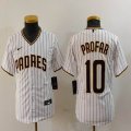 Youth Nike San Diego Padres #10 Jurickson Profar white majestic mlb Jerseys-BD