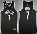 Nike Brooklyn Nets #7 Kevin Durant black NBA Jerseys 6 patch-XD