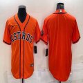 Nike Houston Astros blank orange baseball jerseys -BD