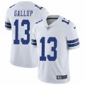 Custom Nike Dallas Cowboys #13 Michael Gallup white color rush limited jerseys