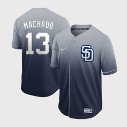 Nike San Diego Padres #13 Manny Machado gray drift baseball jersey