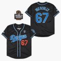 Los Angeles Dodgers #67 Honor Vin Scully black Throwback baseball Jerseys-SG