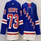 Adidas New York Rangers #73 Matt Rempe blue hockey jersey