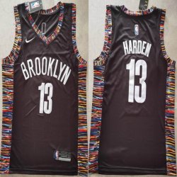 Nike Brooklyn Nets #13 James Harden black NBA basketball Jersey city version-XD