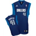 Dallas Mavericks 41# Dirk Nowitzki blue nba jerseys