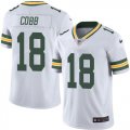 Packers 18# Randall Cobb Nike white Color Rush Limited Jersey