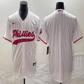 Nike Philadelphia Phillies blank white majestic baseball jersey Joint name-BD