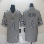 Seattle Seahawks #3 Russell Wilson Hemp grey Nike Color Rush Limited Jersey