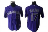 Colorado Rockies Todd Helton #17 purple mlb jersey