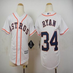 Youth Houston Astros #34 Ryan White MLB baseball Jerseys