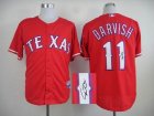 Texas Rangers #11 Yu Darvish red MLB signature Jerseys