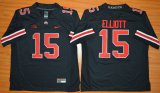 2015 Ohio State Buckeyes Ezekiel Elliott 15 NCAA Football Jersey - Blackout