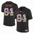 Custom Alabama Crimson Tide #84 Hale Hentges black College Color Rush Limited Jerseys