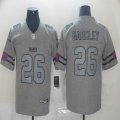 Nike New York Giants #26 Saquon Barkley Heather gray Color Rush Limited Jersey-BD