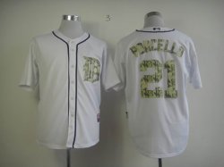 DETROIT TIGERS AUTHENTIC 21 PORCELLO 2013 USMC HOME COOL BASE JERSEY