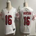 Nike 49ers #16 Joe Montana white Toddler Jerseys