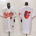 Nike Baltimore Orioles blank white majestic MLB Baseball jerseys-BD 05