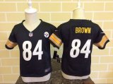 Nike Pittsburgh Steelers #84 Antonio Brown black children NFL Jerseys