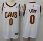 Nike Cleveland Cavaliers Kevin Love #0 white nba basketball jersey