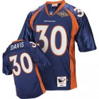 Denver Broncos 1997 Terrell Davis #30 Throwback Blue Jersey