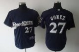 Milwaukee Brewers GOMEZ 27 black Jersey