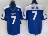 Nike Los Angeles Dodgers #7 Julio Urias blue majestic baseball Jerseys Joint name -BD