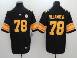 Nike Pittsburgh Steelers #78 Alejandro Villanueva black Color Rush Limited Jerseys