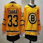 Adidas Boston Bruins 33# Zdeno Chara yellow ice hockey Jersey-PF